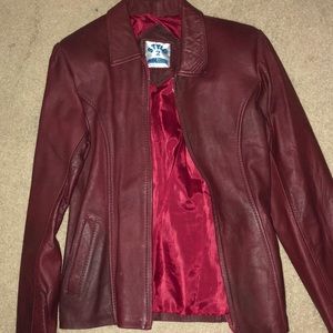 Red leather Jacket